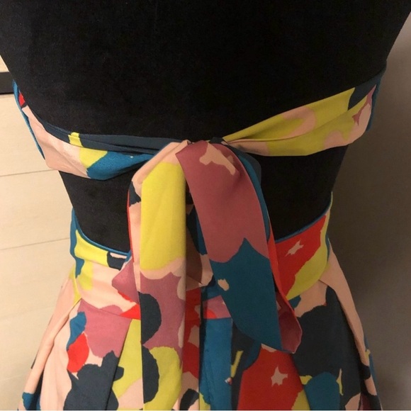 Jessica Simpson Blue Pink Halter Midi Dress - Picture 8 of 8